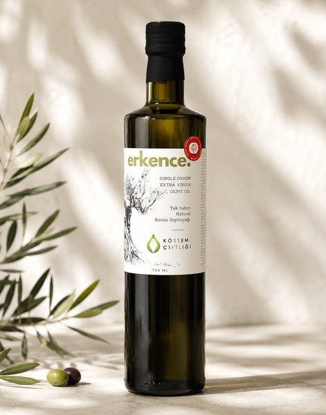 Natürel Sızma Zeytinyağı - Erkence | 750 ml | Cam Şişe