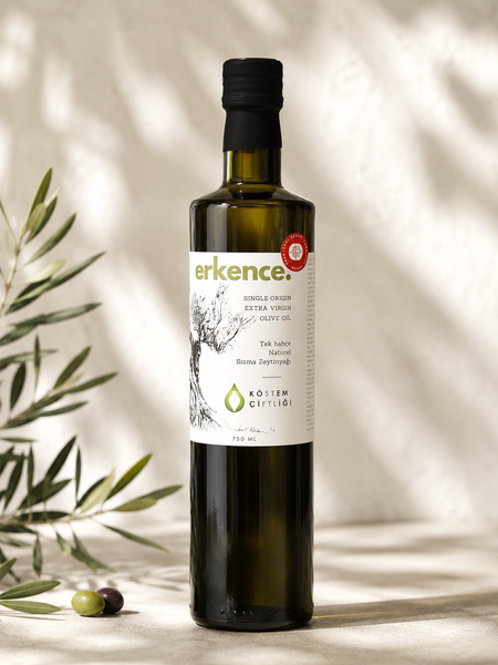 Natürel Sızma Zeytinyağı - Erkence | 750 ml | Cam Şişe