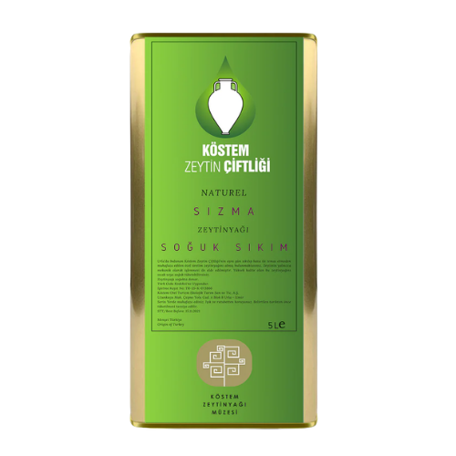 Natürel Sızma Zeytinyağı 0,3 Asit | 5.000 ml | Teneke